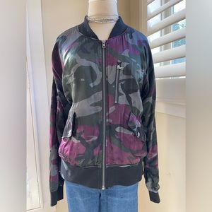 Marrakech satin like black camo jacket M